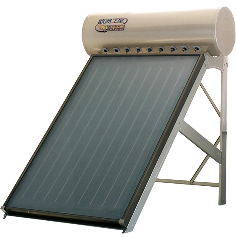 Flat Plate High Quality Water Heater with Black Chrome Solar Collector