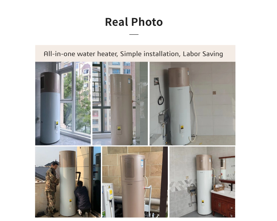 Leasy R134A All-in-One Integrated Hot Water Air-Source Air-Energy Heat Pump Water Heater with 200L Enamel Water Tank